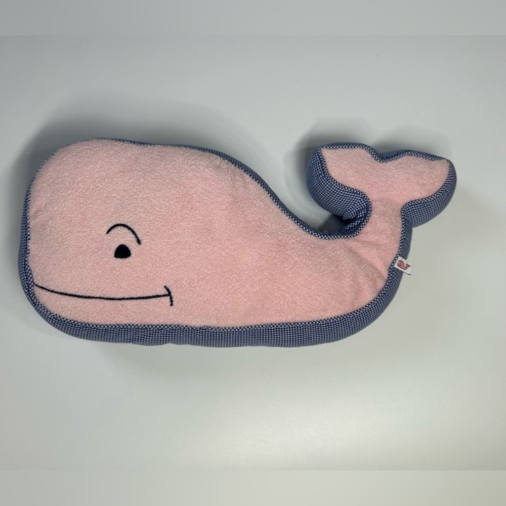 Pre-Loved Pink Whale Plush Pillow